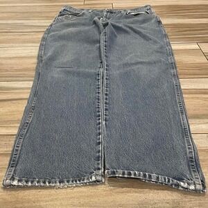 Wrangler denim jeans with a‎ lighter wash